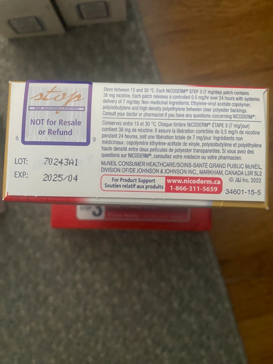 Nicoderm Step 3 Nicotine Transdermal System Patches - 7mg - photo 3