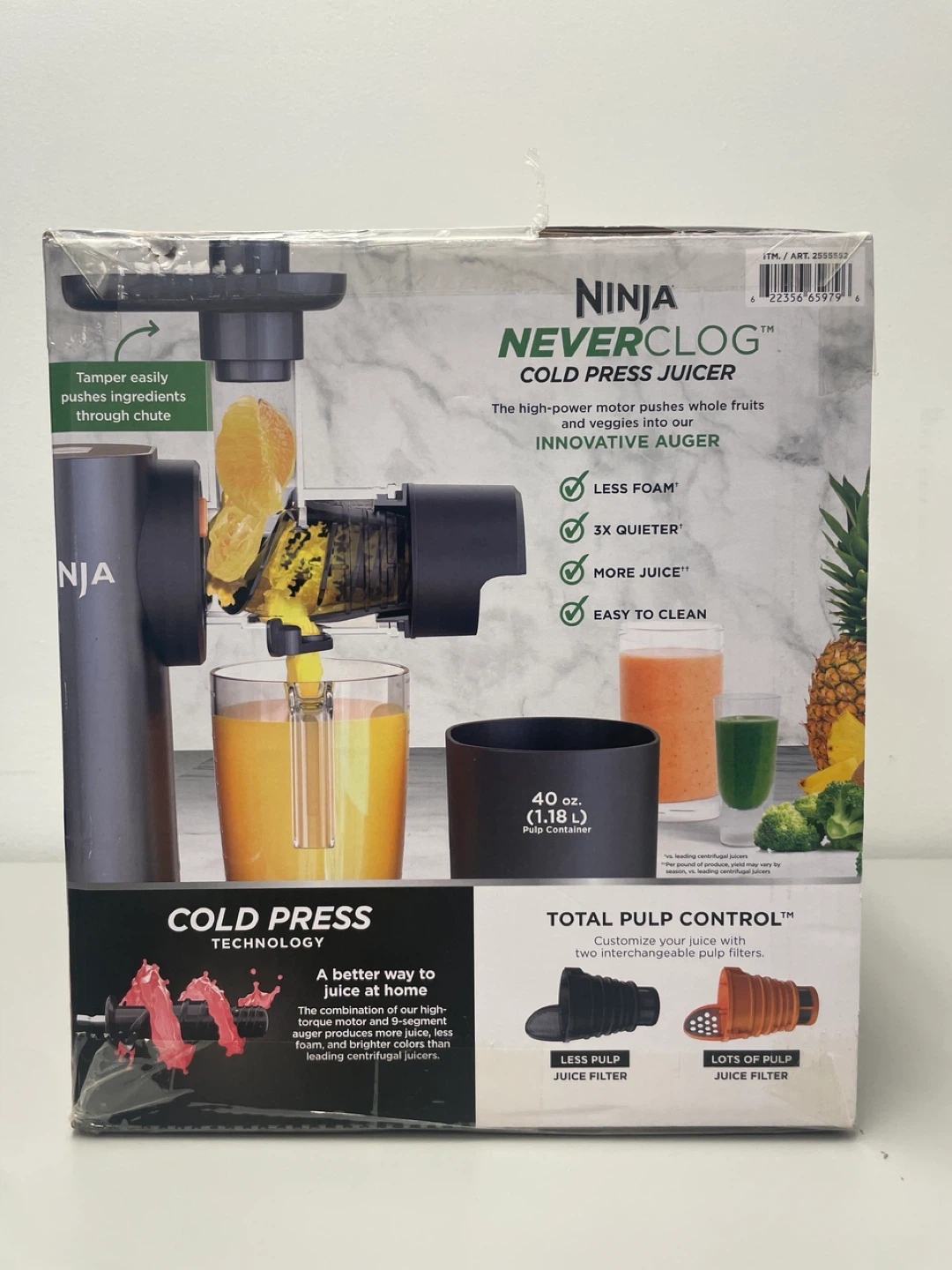 Ninja NeverClog Cold Press Juicer - photo 2