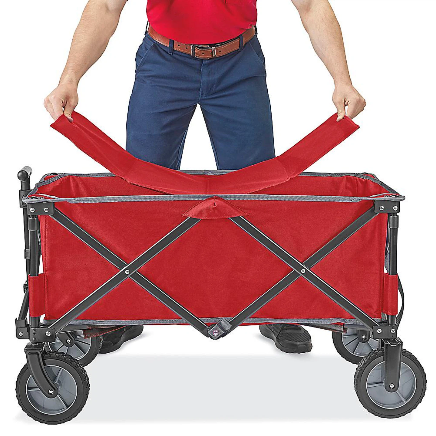 Uline Red Utility Wagon - photo 2