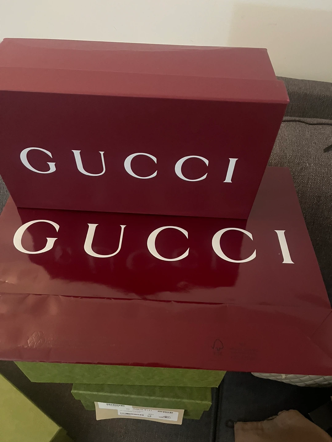 🌱 Gucci Green Embossed Boxes 🌱 (Set of 4) - photo 2