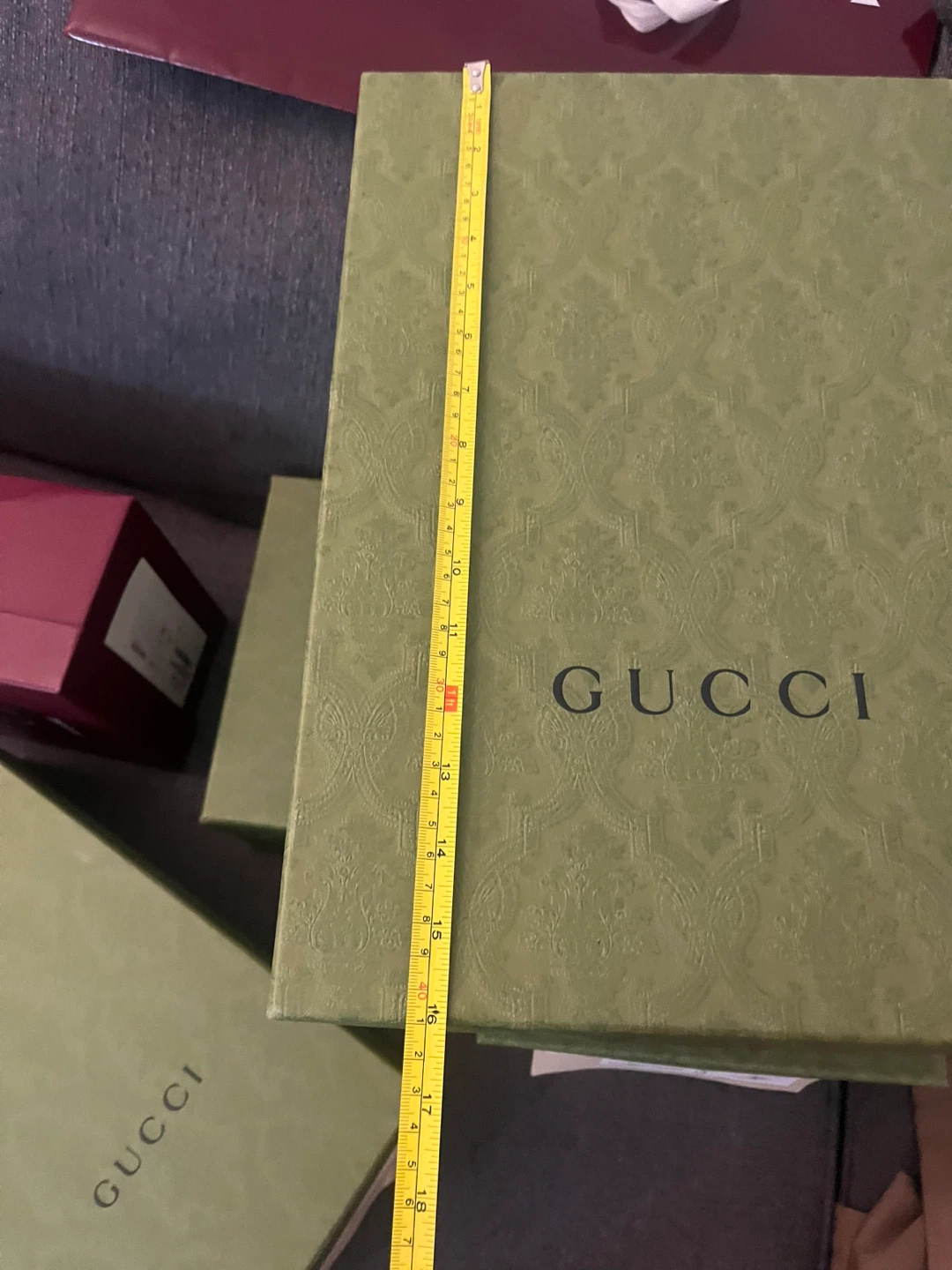🌱 Gucci Green Embossed Boxes 🌱 (Set of 4) - photo 3