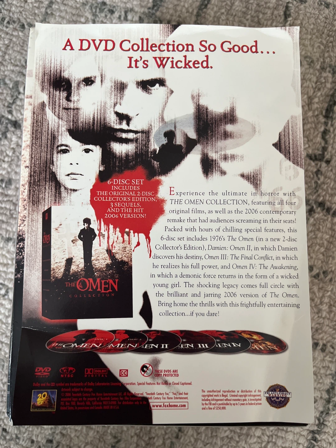 The Omen Collection 5-Disc DVD Set - photo 3