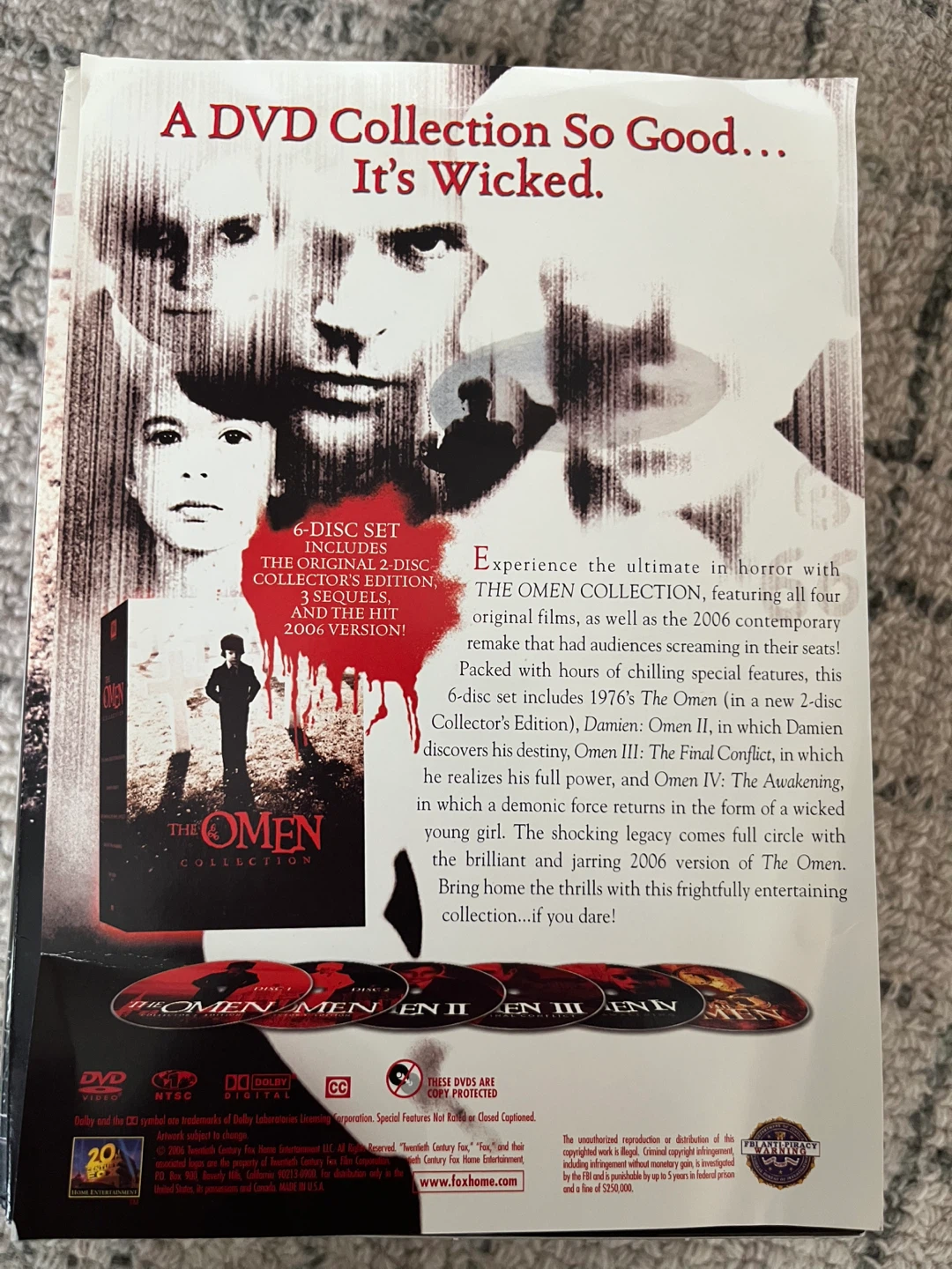 The Omen Collection 5-Disc DVD Set - photo 5
