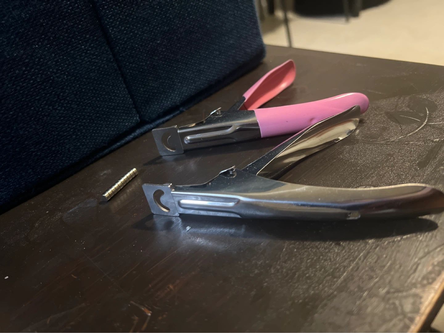 Nail Tip Cutters - Pink and Silver
