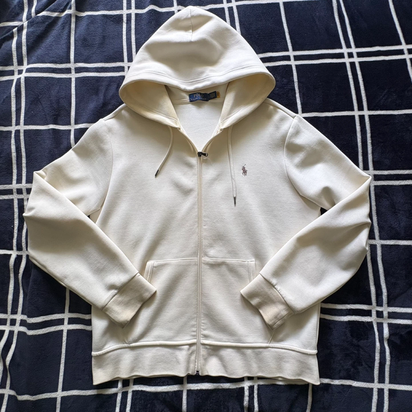 Polo Ralph Lauren Cream Zip-Up Hoodie
