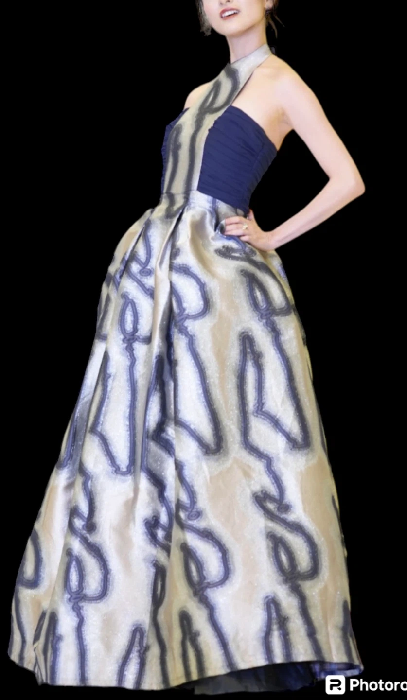 Black Ruffled Organza Ball Gown - photo 5