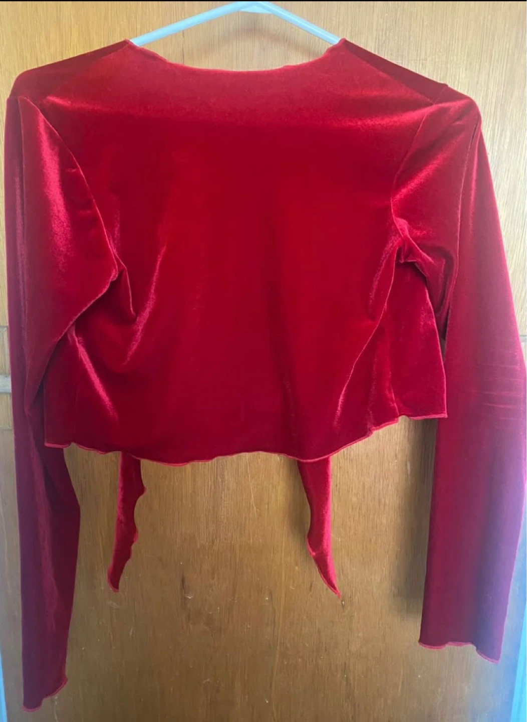 🌱  DressWright On Ice Red Velvet Skating Bolero - Youth Size 12 - photo 4