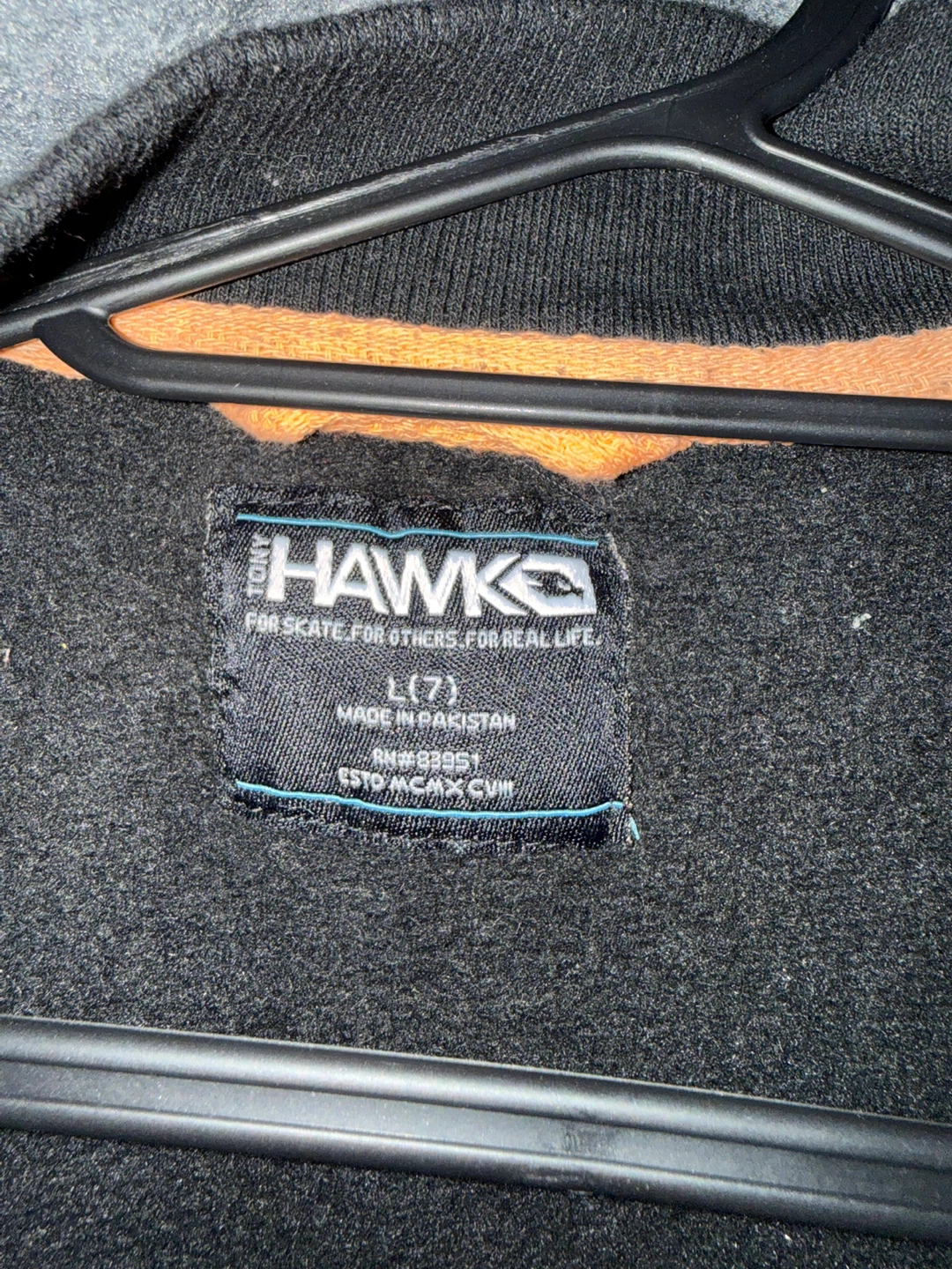 🔰Kids Hawk Black Hooded Jacket - Size 7🔰 - photo 3