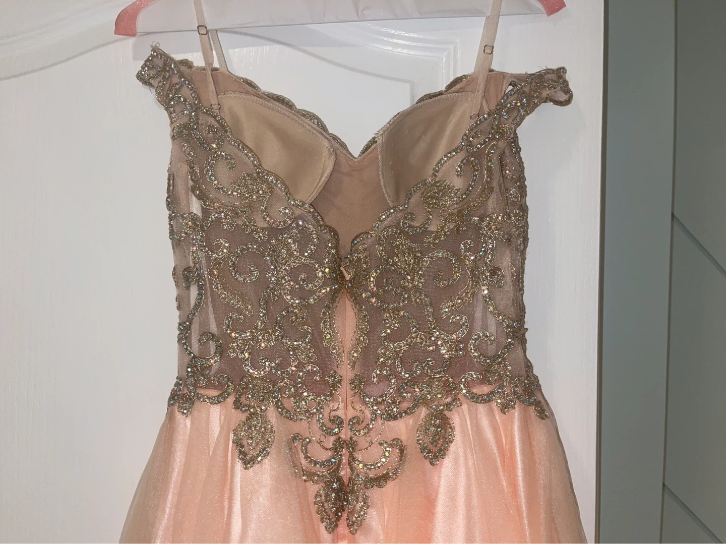 Pink Violet Embellished Prom Dress - photo 2