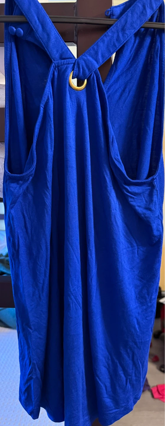 Blue Tank Top - 95% Viscose, 5% Spandex