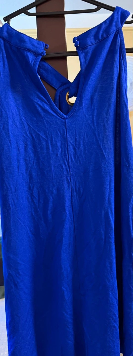 Blue Tank Top - 95% Viscose, 5% Spandex - photo 2