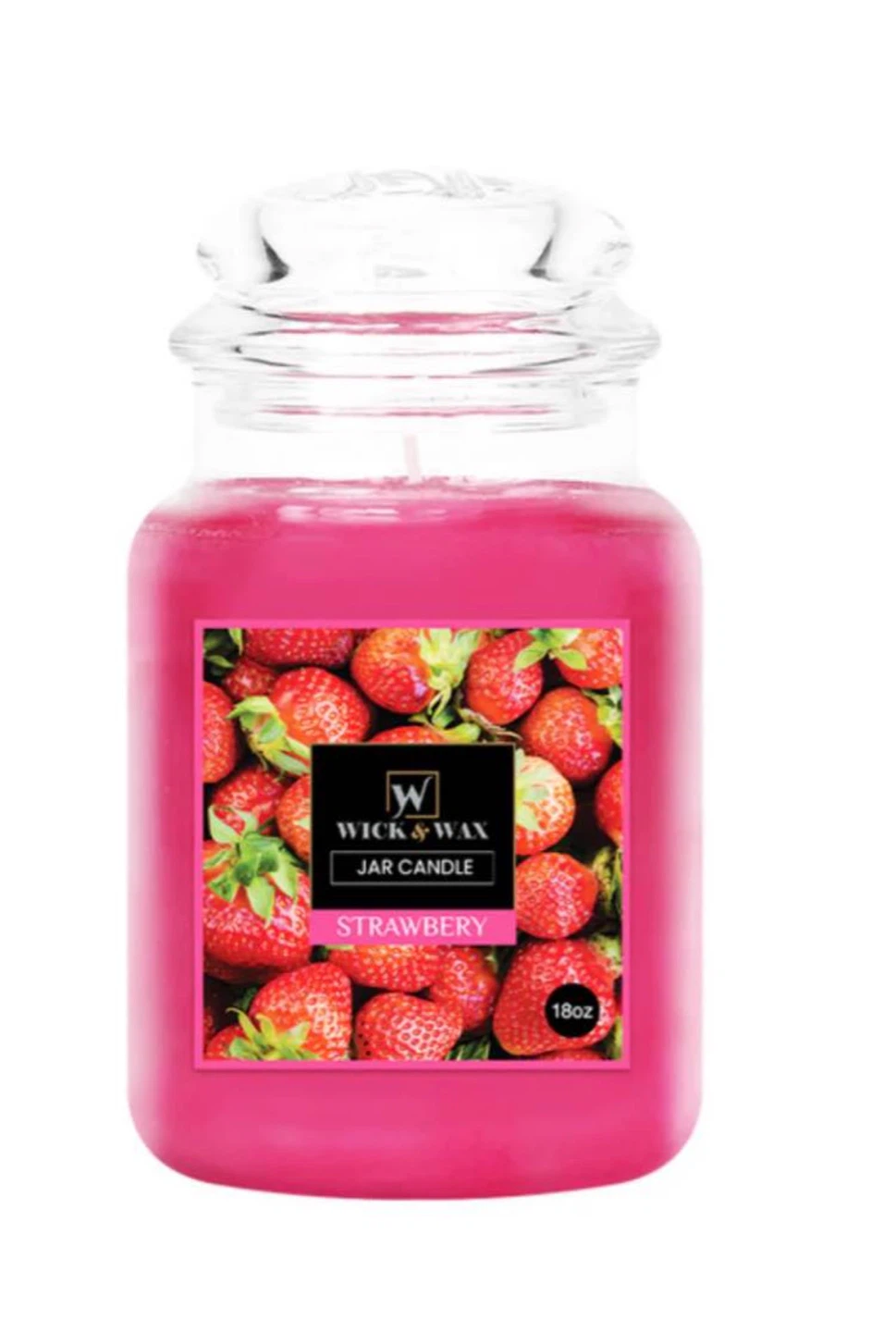 Wick & Wax scented candles, Strawberry