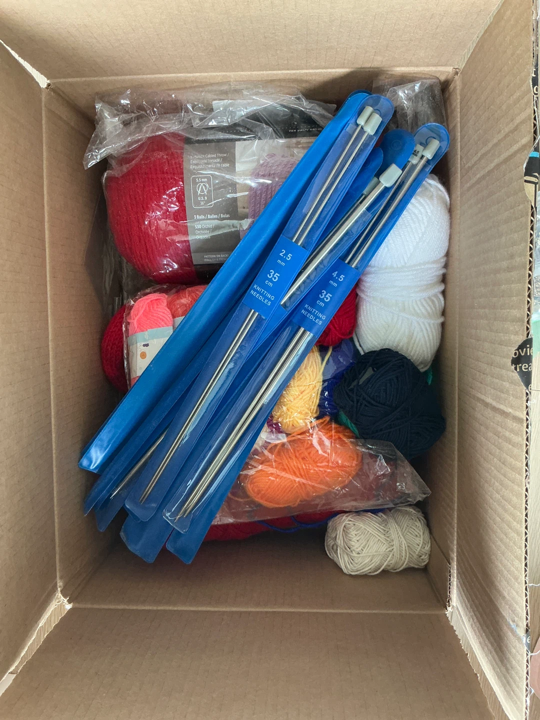 Yarn and Knitting Needles Bundle