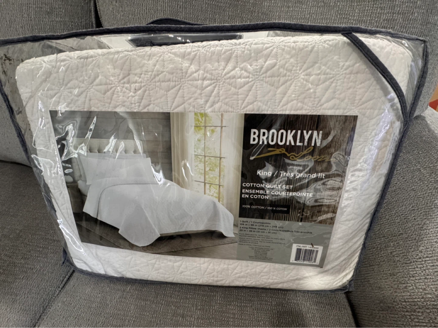 Brooklyn Loom King Cotton Quilt Set