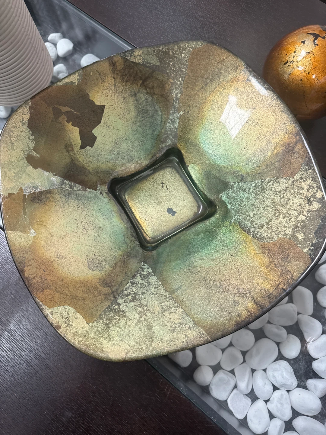 Set of 4 Decorative Sphere Orbs and Accent Bowl - photo 3