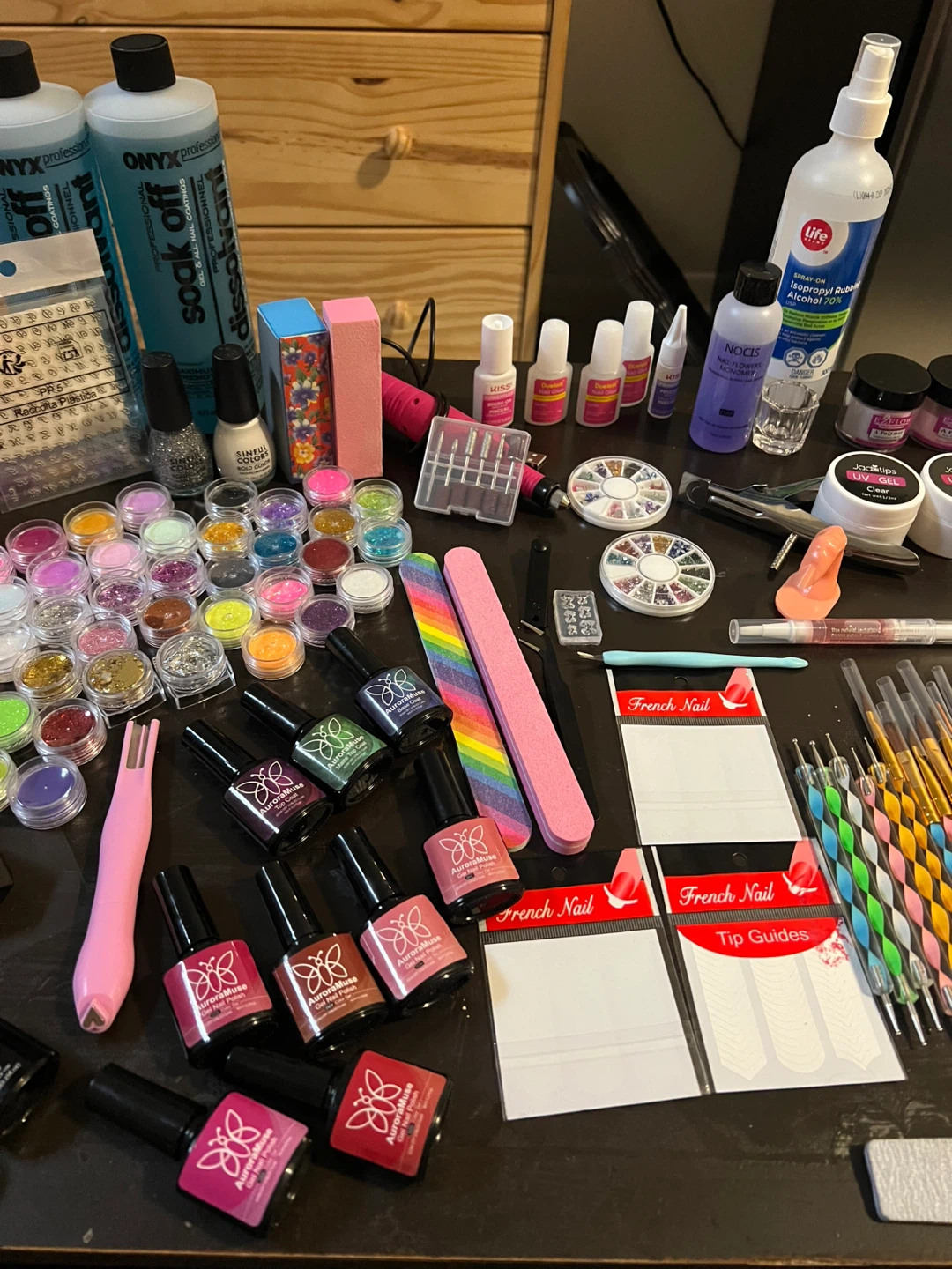 Nail Art Kit with Gel Polishes, UV Lamp, and Accessories - photo 2