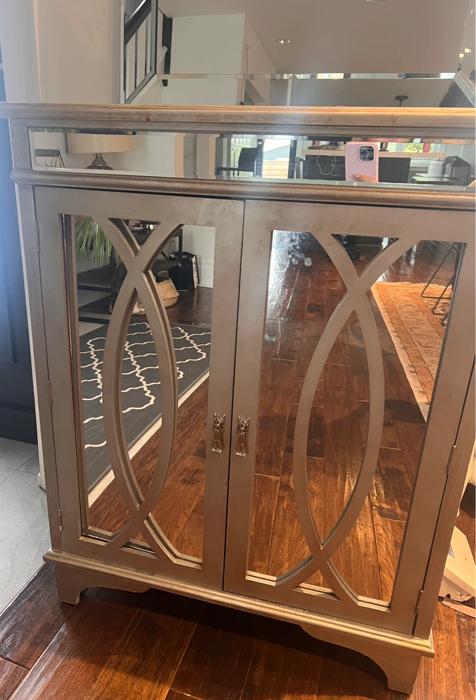 Mirrored Accent Cabinet