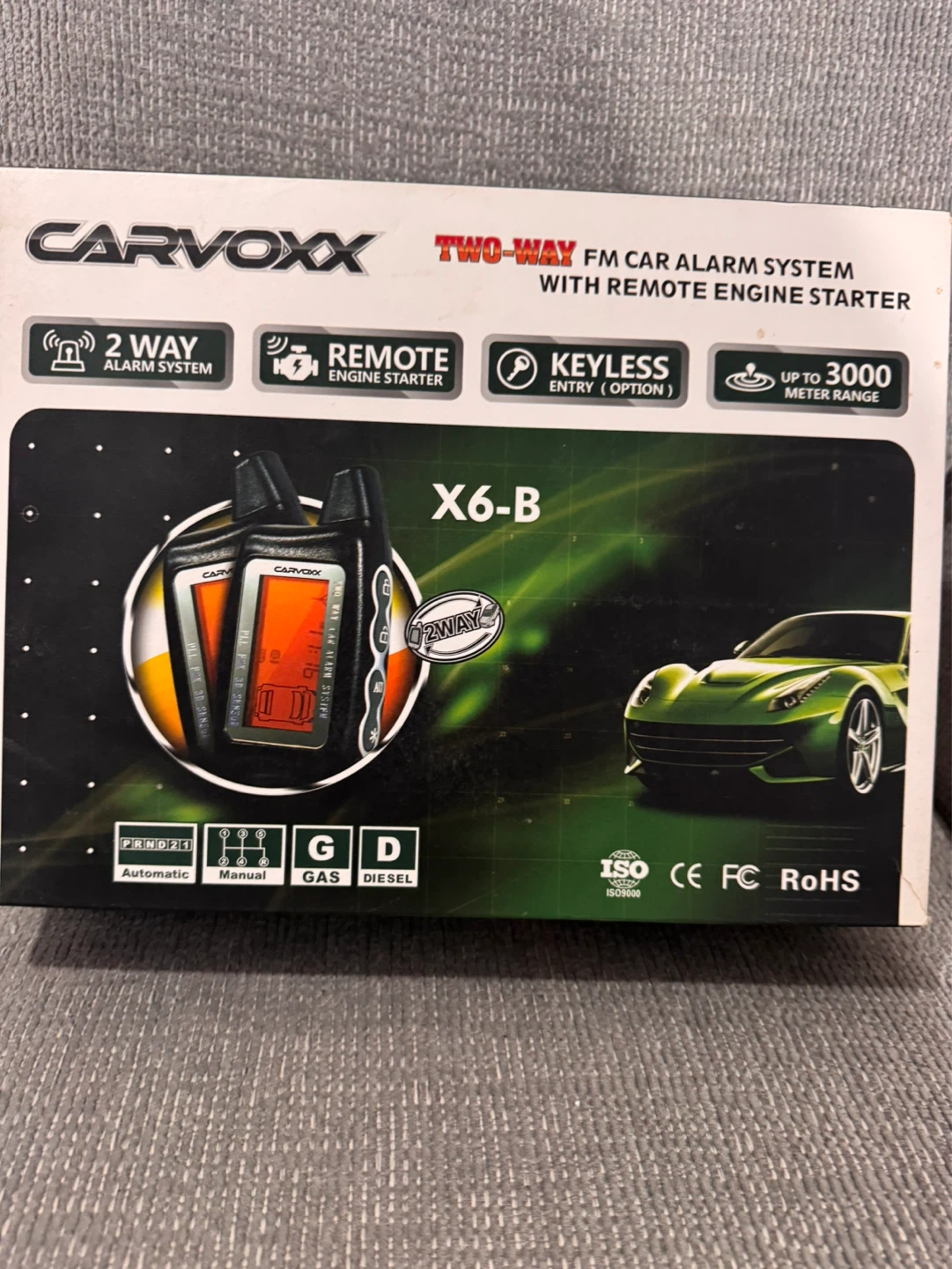 CARVOXX ALARM SYSTEM