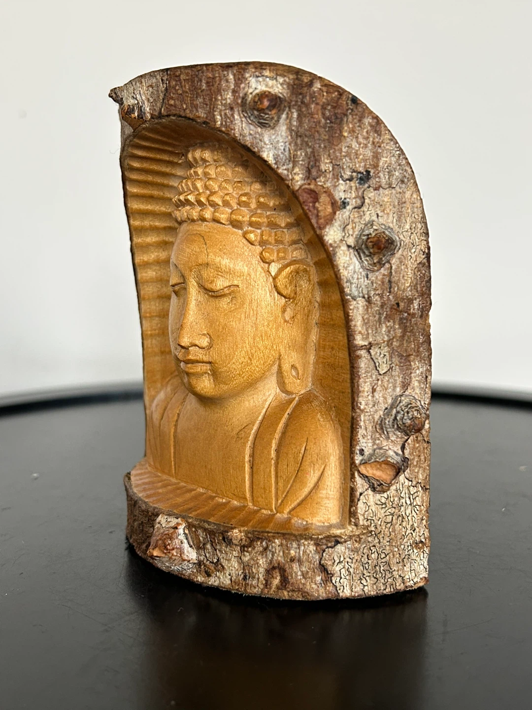 Hand-Carved Wooden Buddha Relief Sculpture🌱 - photo 3