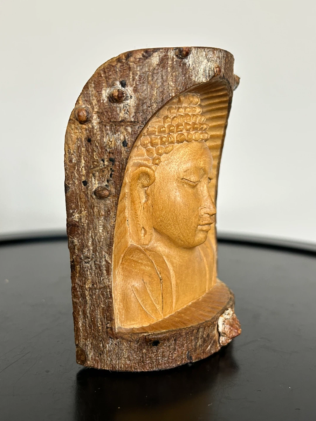Hand-Carved Wooden Buddha Relief Sculpture🌱 - photo 4
