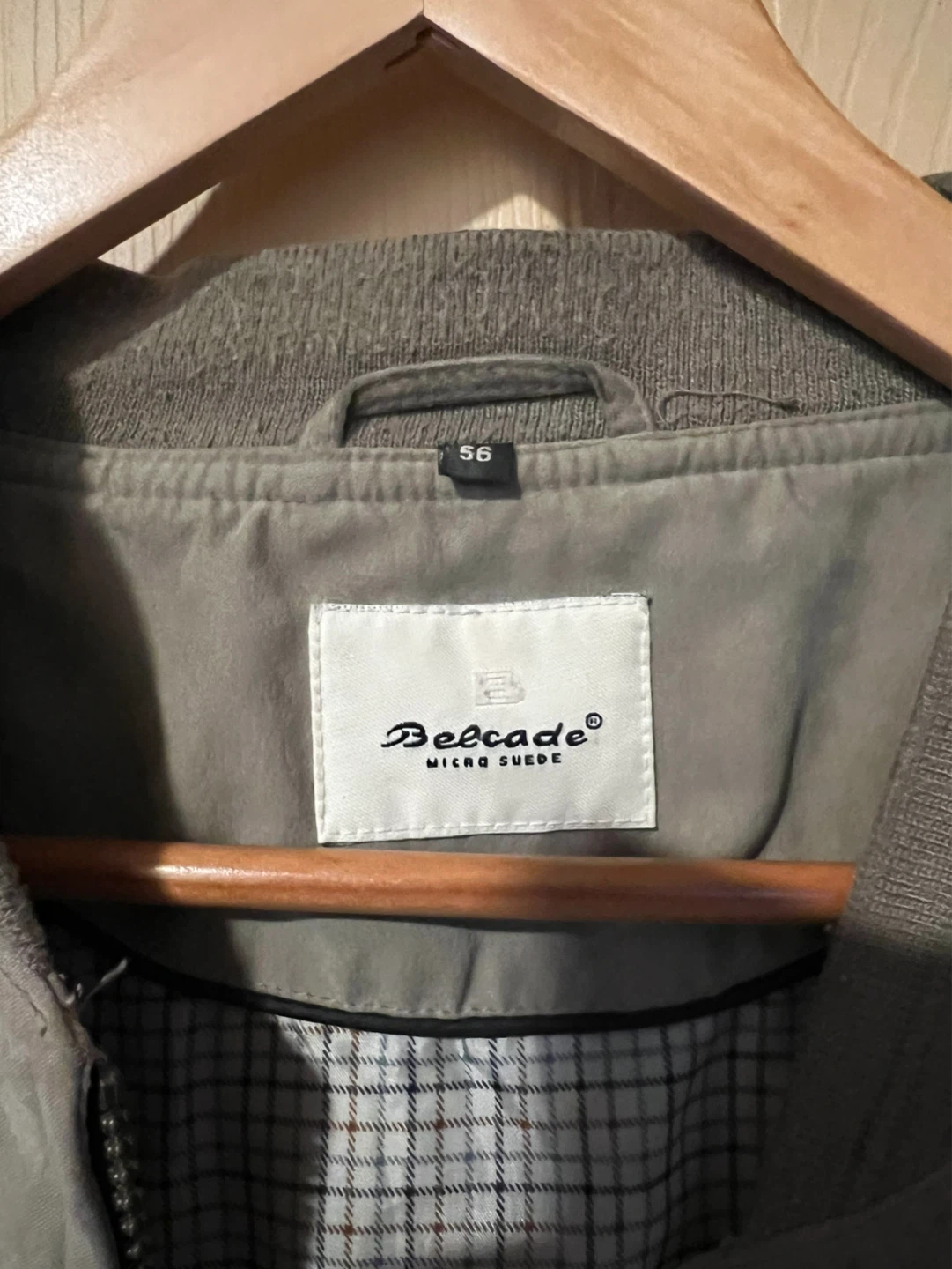 Belcade Micro Suede Bomber Jacket Size 56 - photo 4