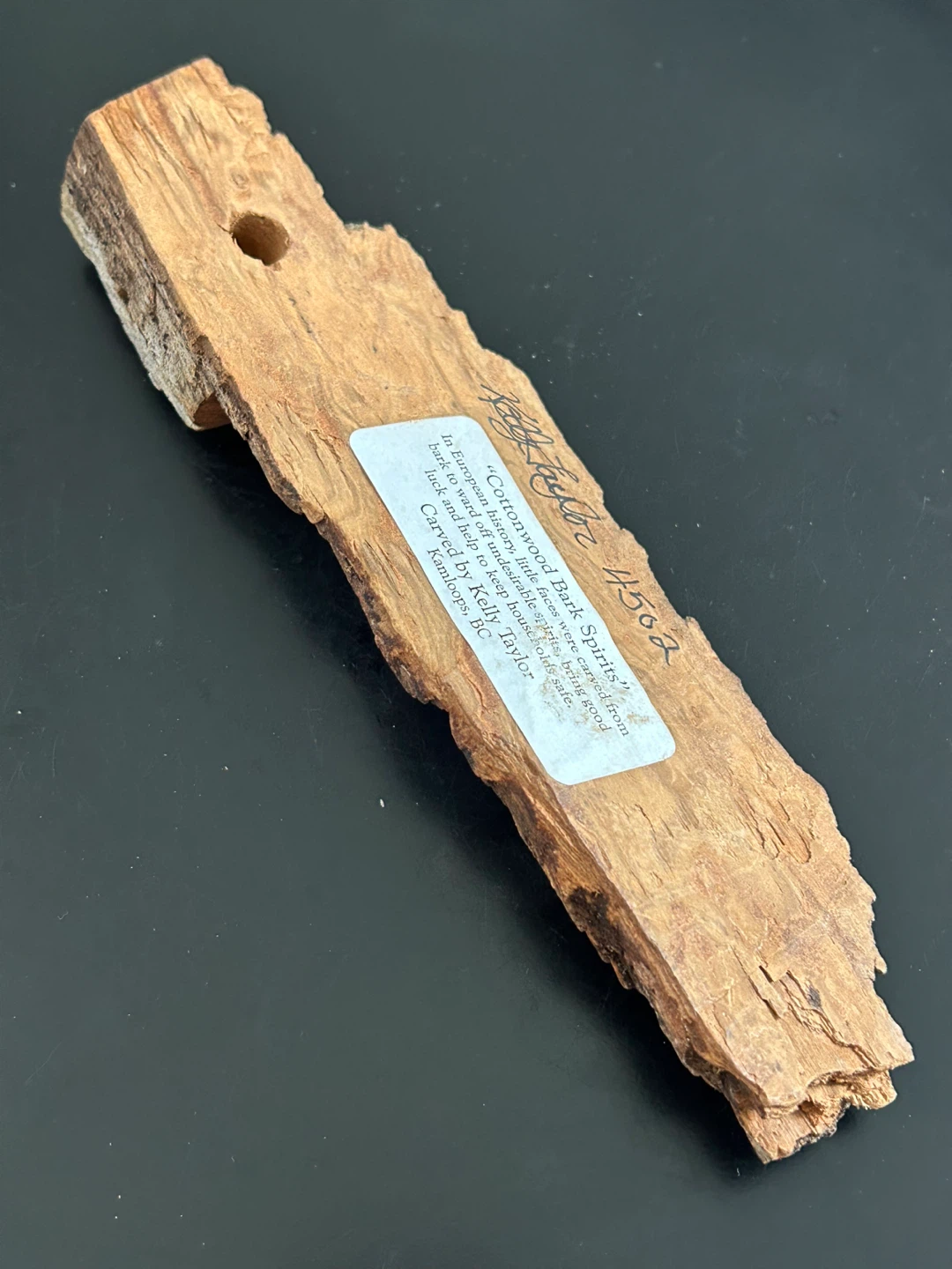 Signed Kelly Taylor  Bark Spirit Carving🌱 - photo 5