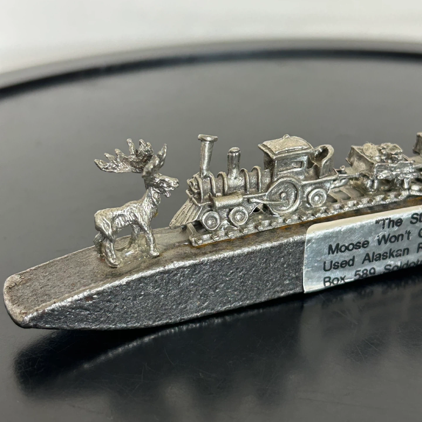 🌱Vintage Alaska Railroad Spike Souvenir - "The Standoff"