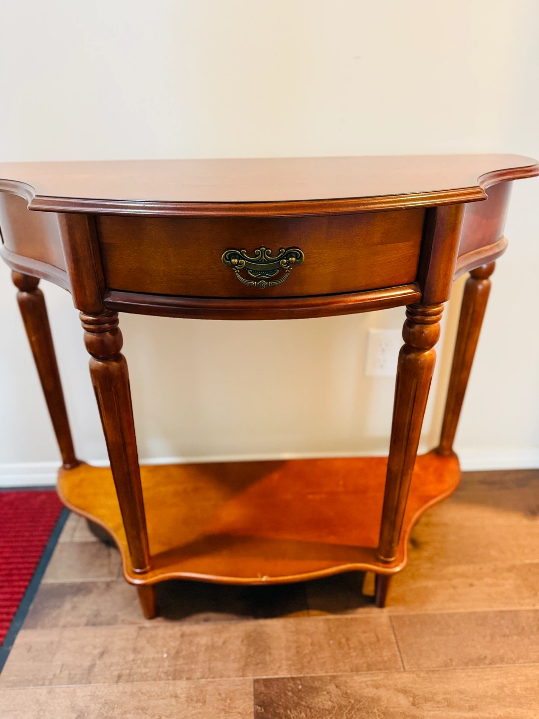 Wooden Console Table with Drawer - photo 3