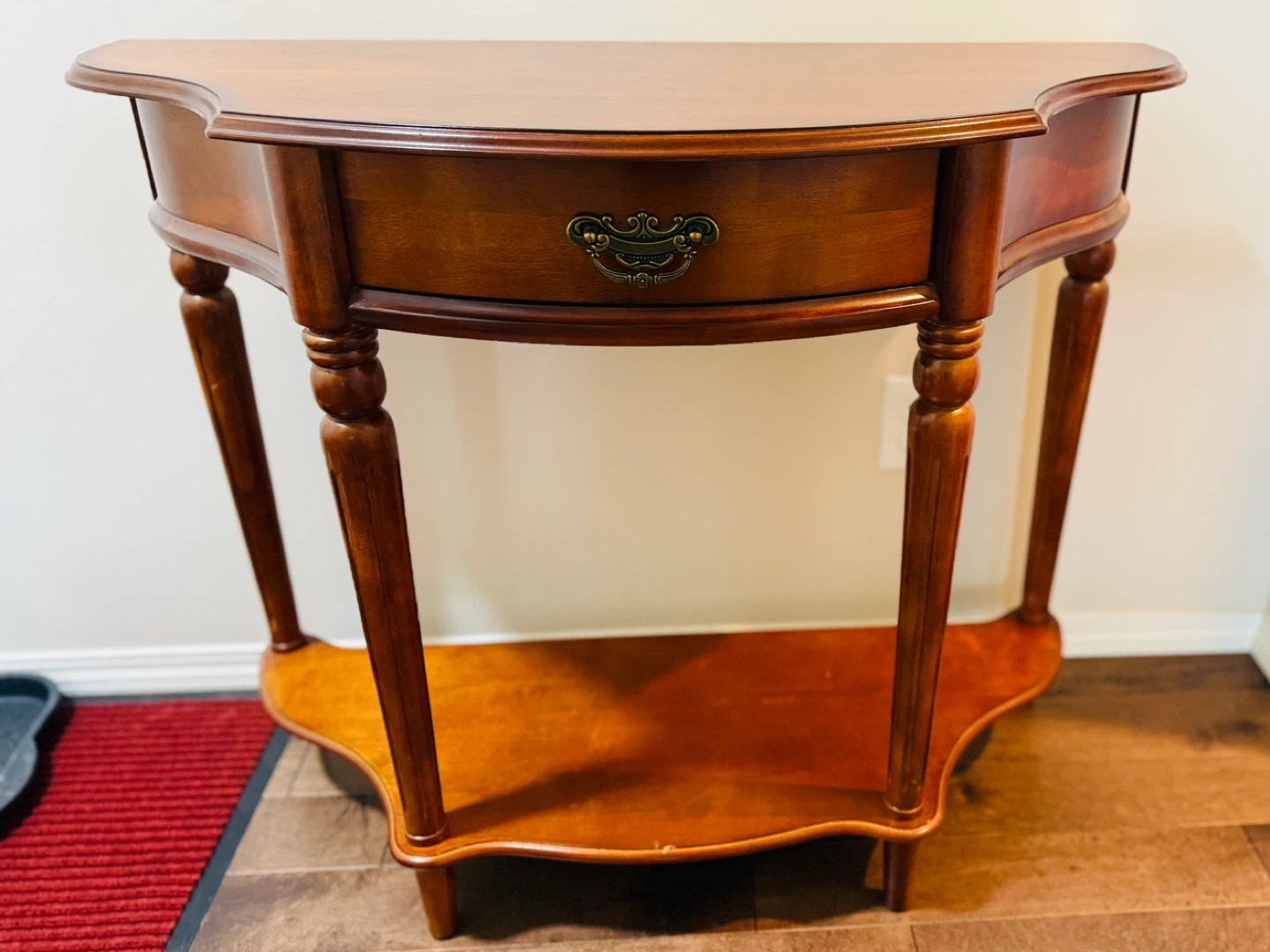 Wooden Console Table with Drawer - photo 2