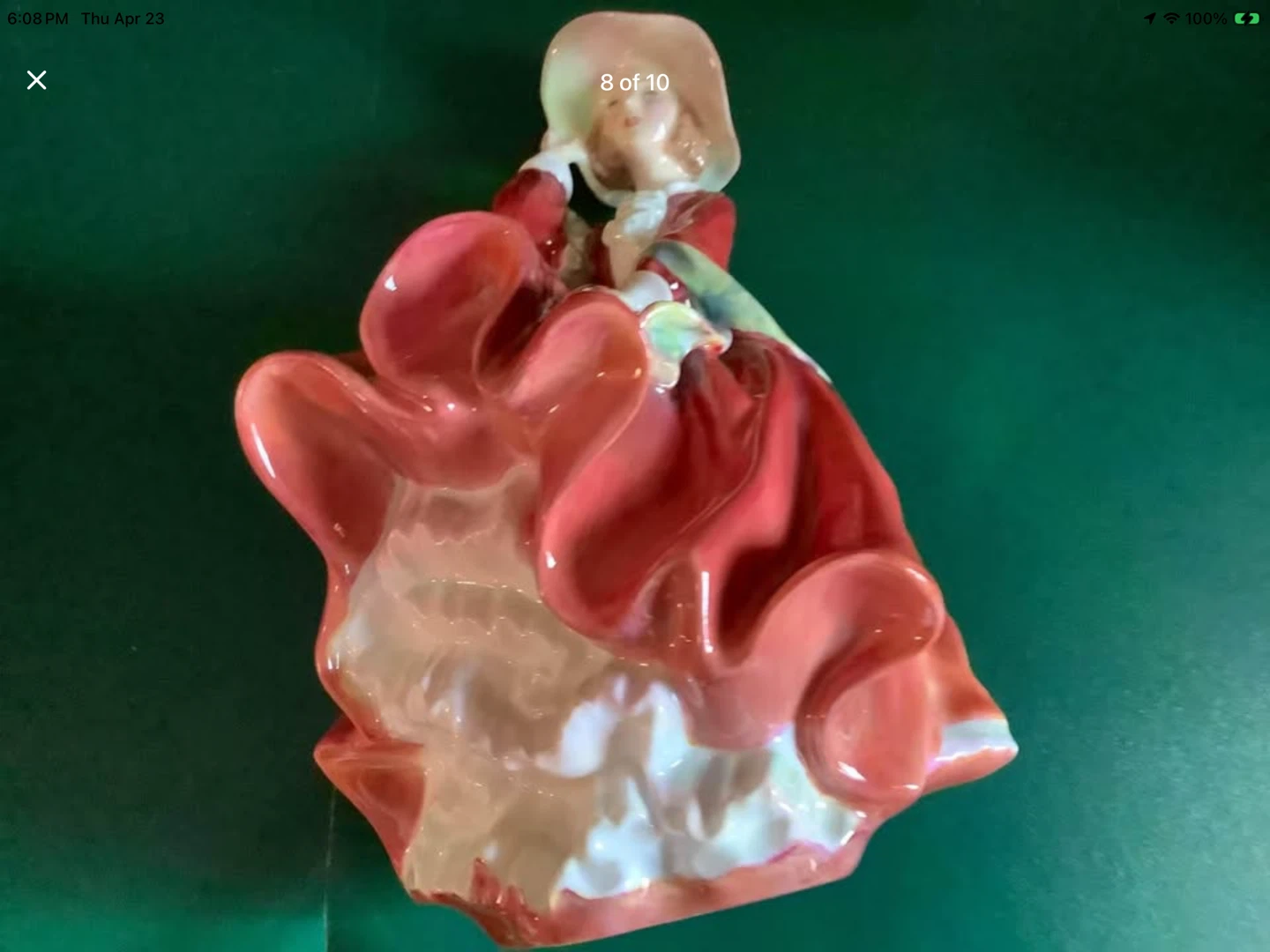 Vtg Royal Doulton’s Porcelain Figurine “Top O the Hill” 🐞 - photo 3