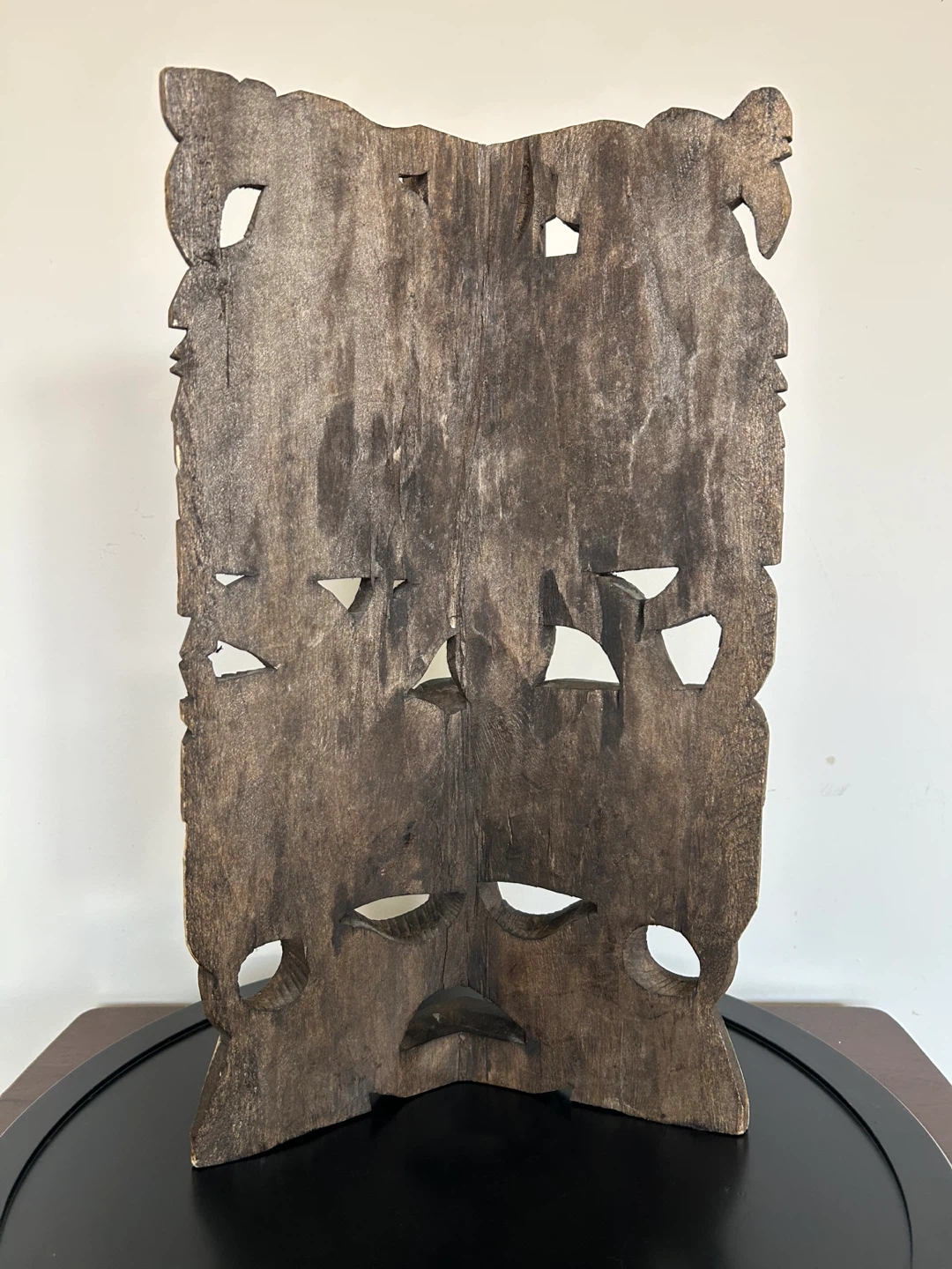 Large Hand-Carved Mayan/Aztec Style Mask 🌱 - photo 5
