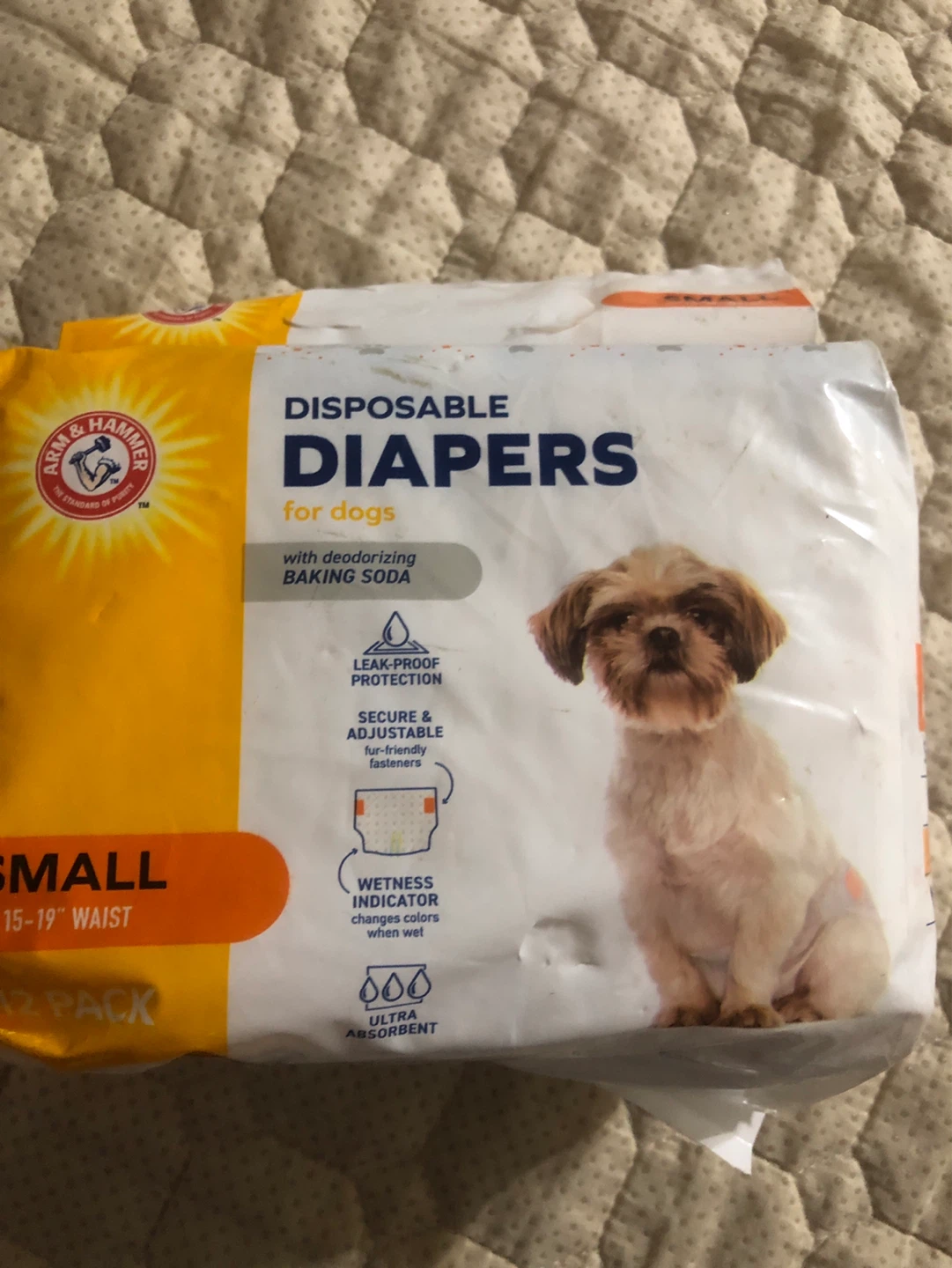 New-Arm & Hammer Disposable Dog Diapers - Small (12 Pack)