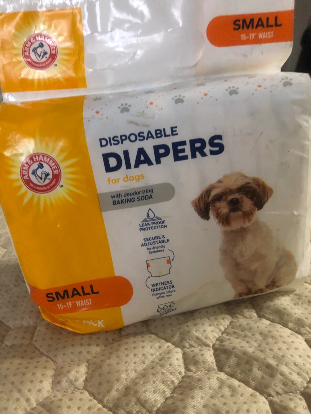 New-Arm & Hammer Disposable Dog Diapers - Small (12 Pack) - photo 2