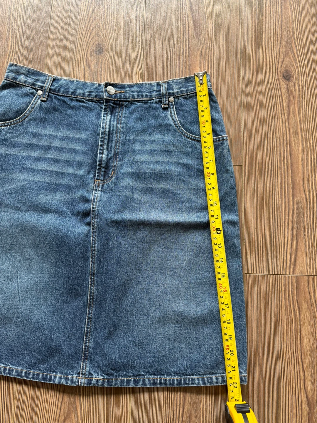 Denim Midi Skirt | Size M / EU38 - photo 4