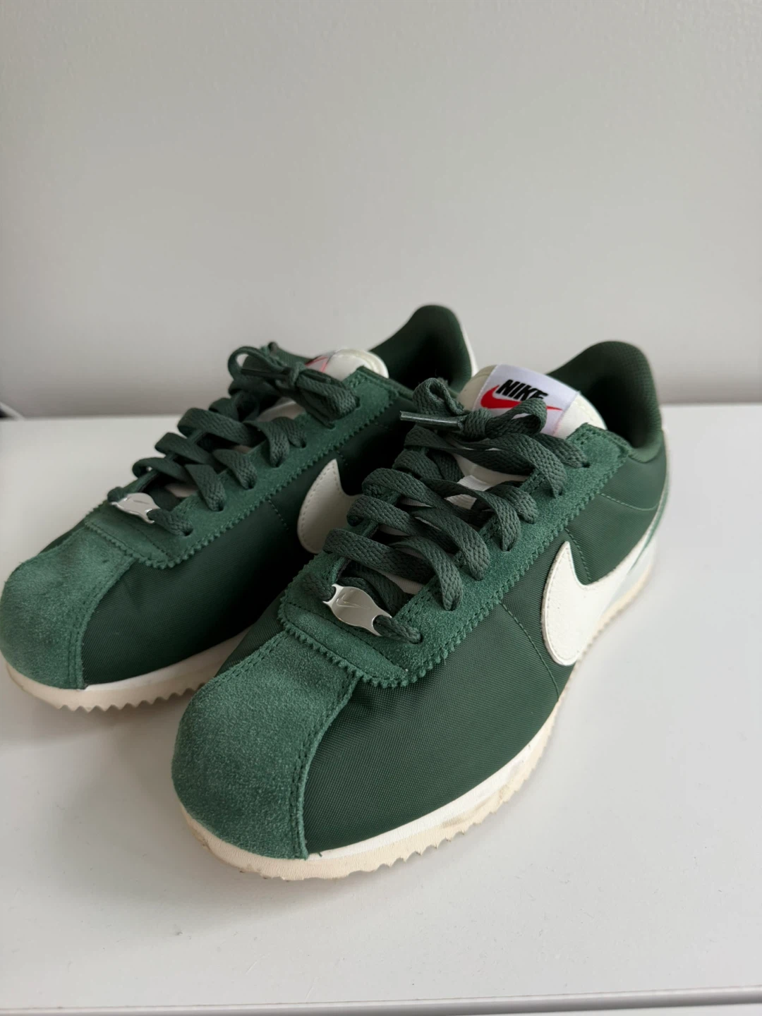 Nike Cortez Green Suede and Nylon Men's Sneakers - photo 3