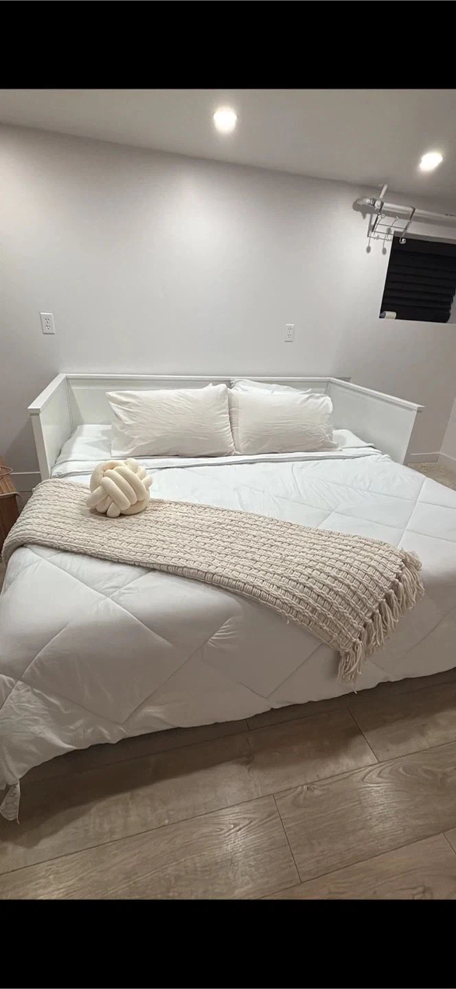 White Storage Bed Frame with 3 Drawers