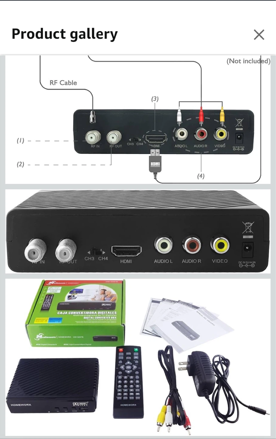 Homeworx HW130STB ATSC Digital Converter Box