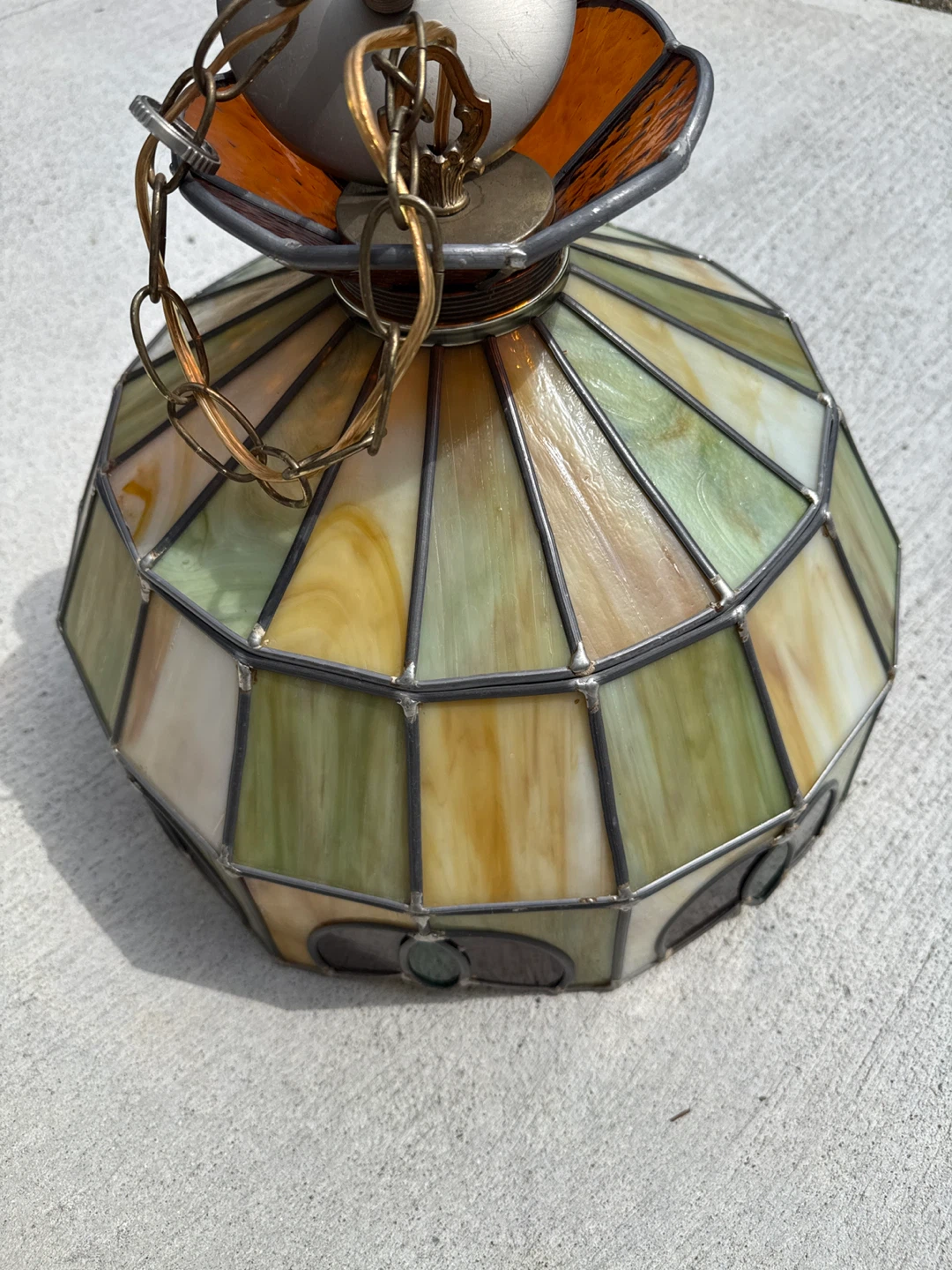 Stained Glass Pendant Light Fixture