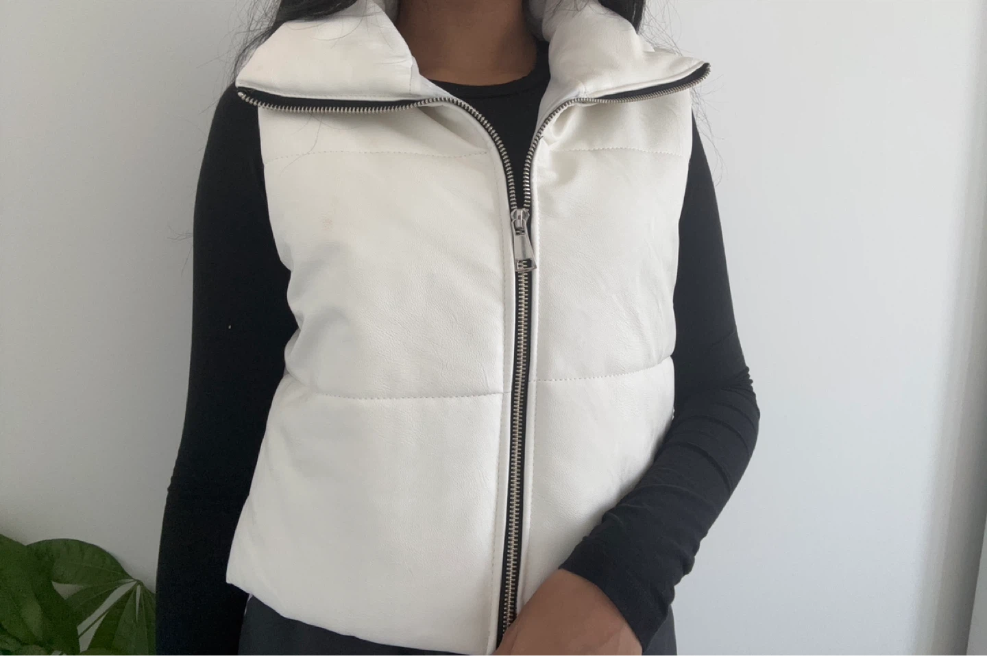 White Puffer Vest