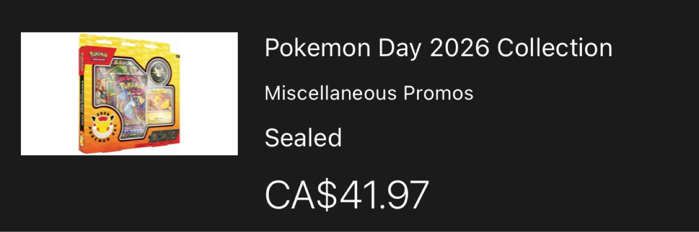 Pokémon 2026 Pokémon Day Trading Card Game Box - photo 2