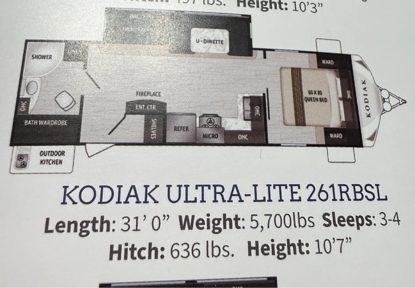 2020 Kodiak Ultra-Lite 261RBSL Travel Trailer - photo 4