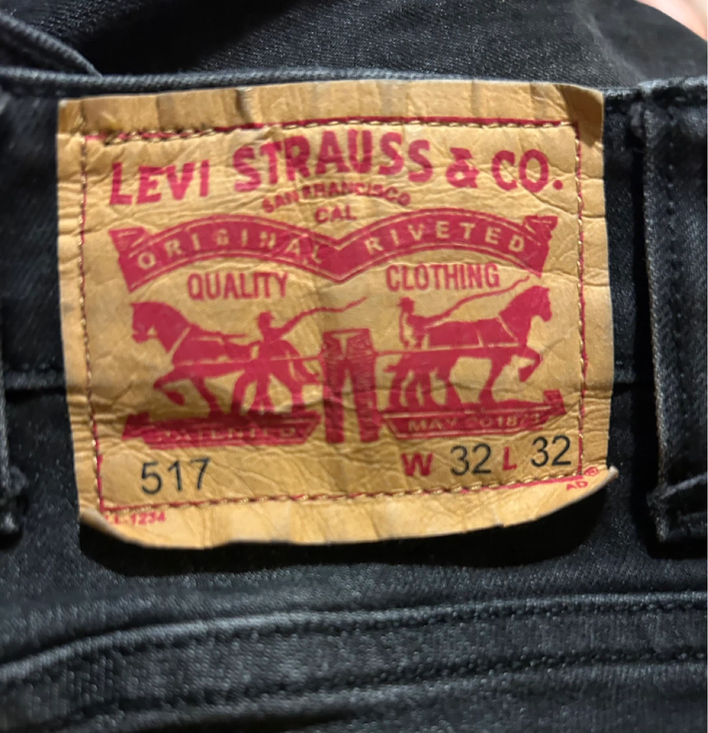 Levi's 517 Bootcut Jeans - Black Wash (W 32 L 32) - photo 3