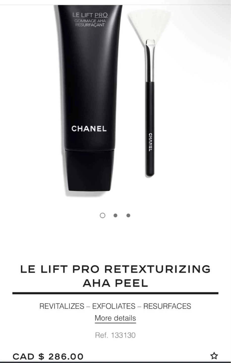 CHANEL LE LIFT PRO Retexturizing AHA Peel 100 ml
