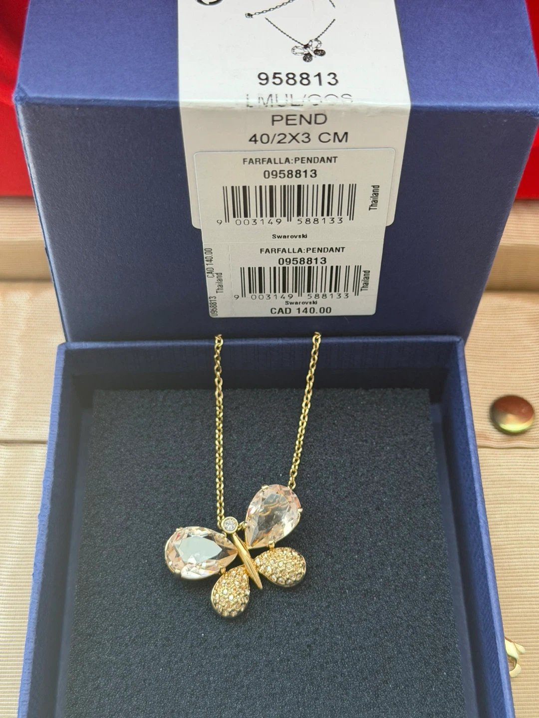 Swarovski Farfalla Pendant Necklace Set - photo 2