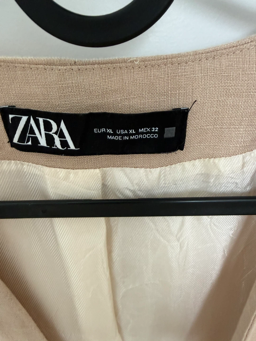 Zara Linen Blend Vest - Beige - photo 2