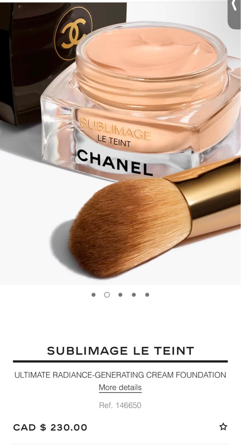 Chanel Sublimage Cream Foundation 20 Beige