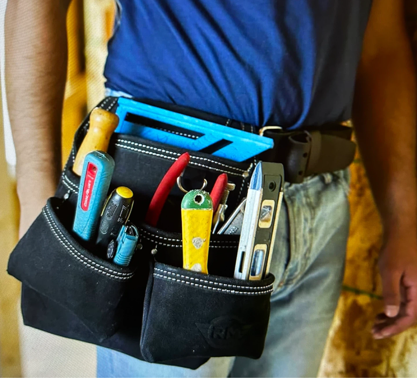 Black Suede Tool Belt Pouch - photo 2