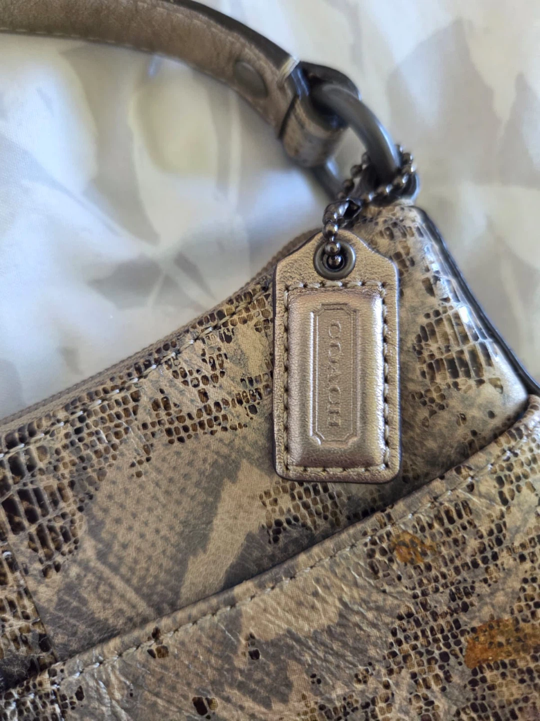 Coach Hobo Handbag - Snakeskin Pattern - photo 4