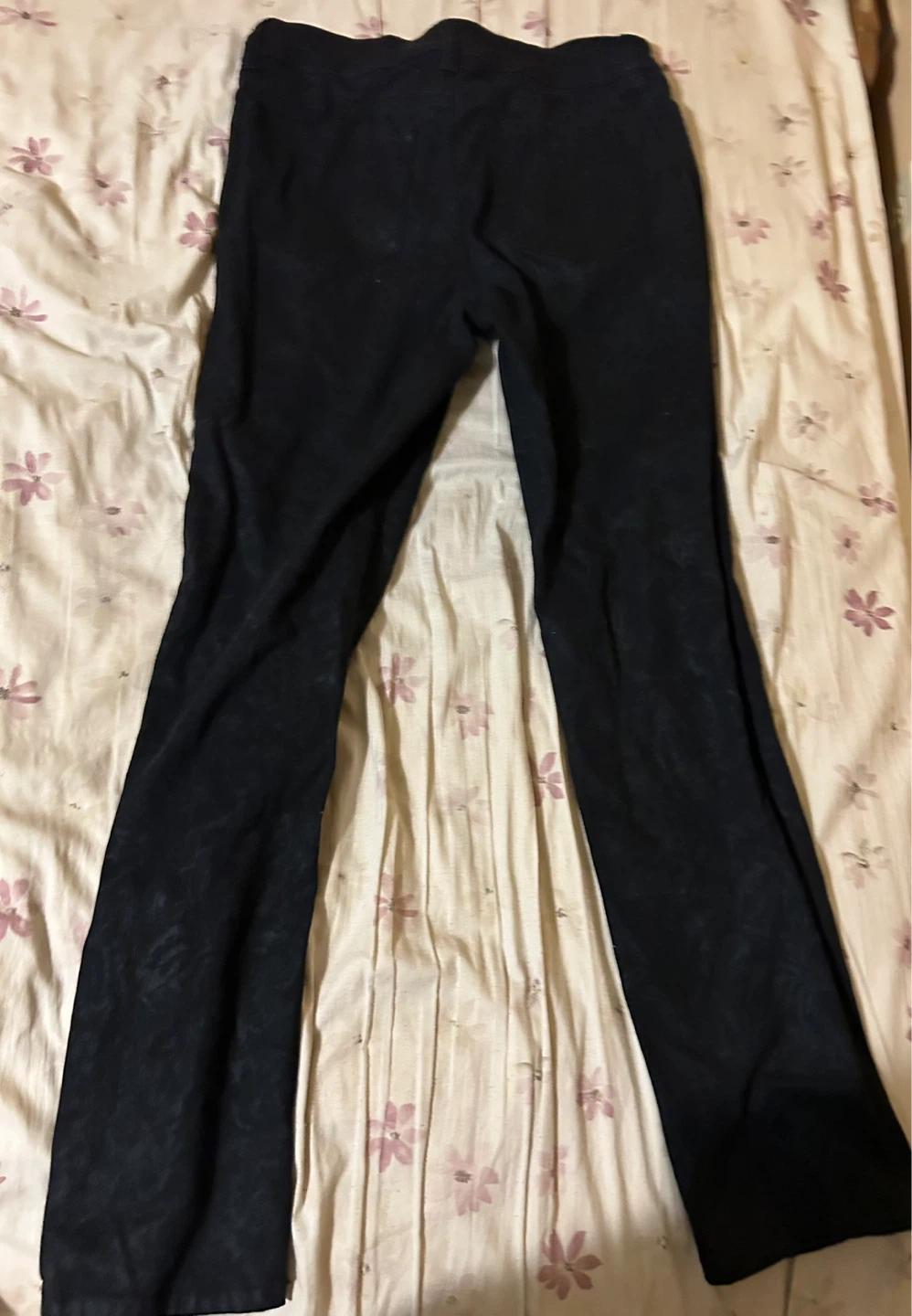 NYDJ Black Patterned Flare Pants Size 6 - photo 2