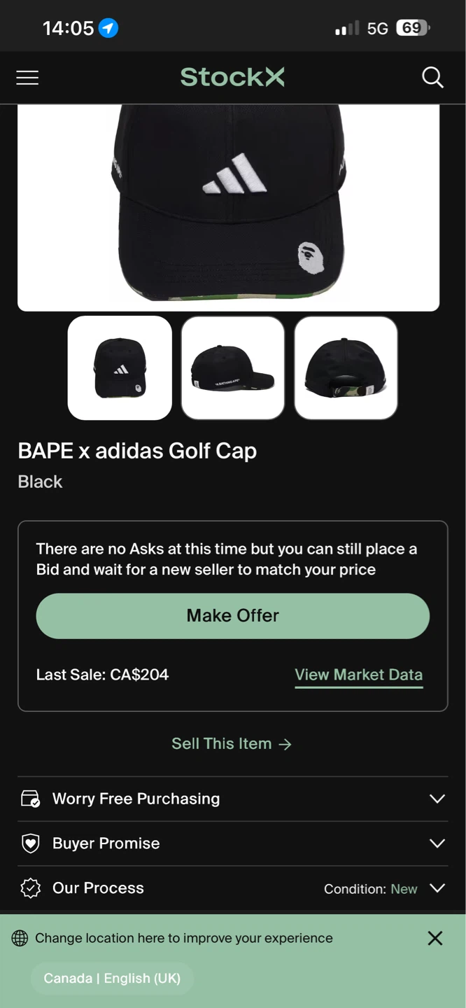 BAPE x adidas Golf Cap - photo 5